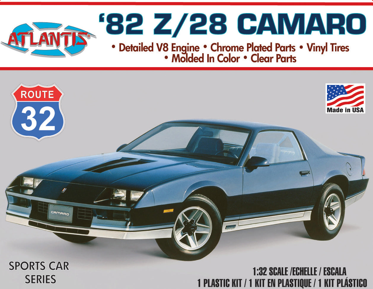 Atlantis 1/32 82 Camaro Z-28 Model Kit | 850002740547