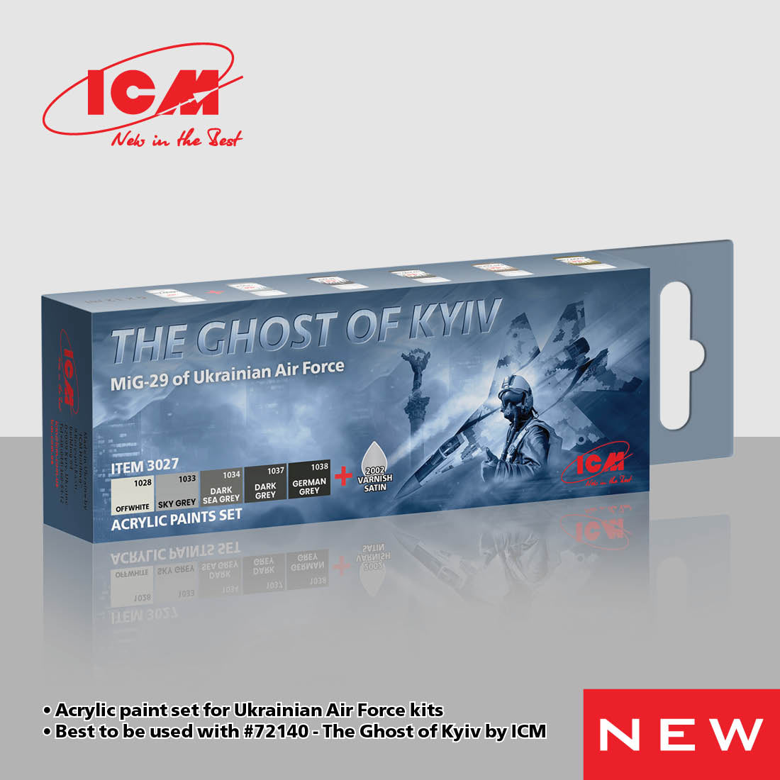 ICM Acrylic Paint Set for The Ghost of Kyiv | 4823044409259
