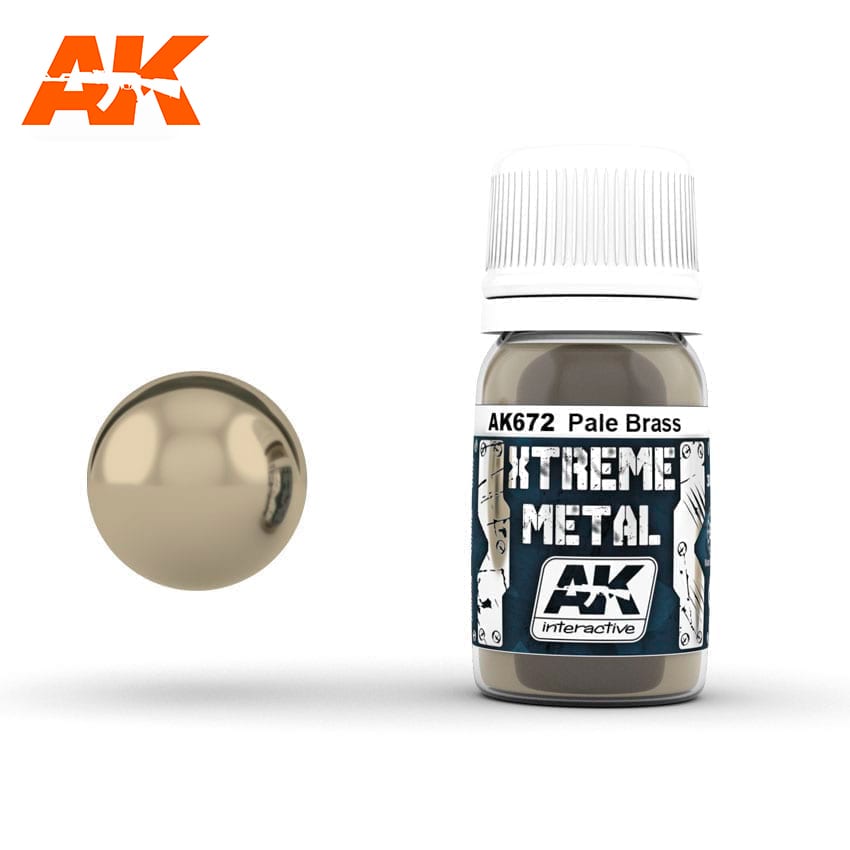 AK Interactive Xtreme Metal Pale Brass | 8436535576727