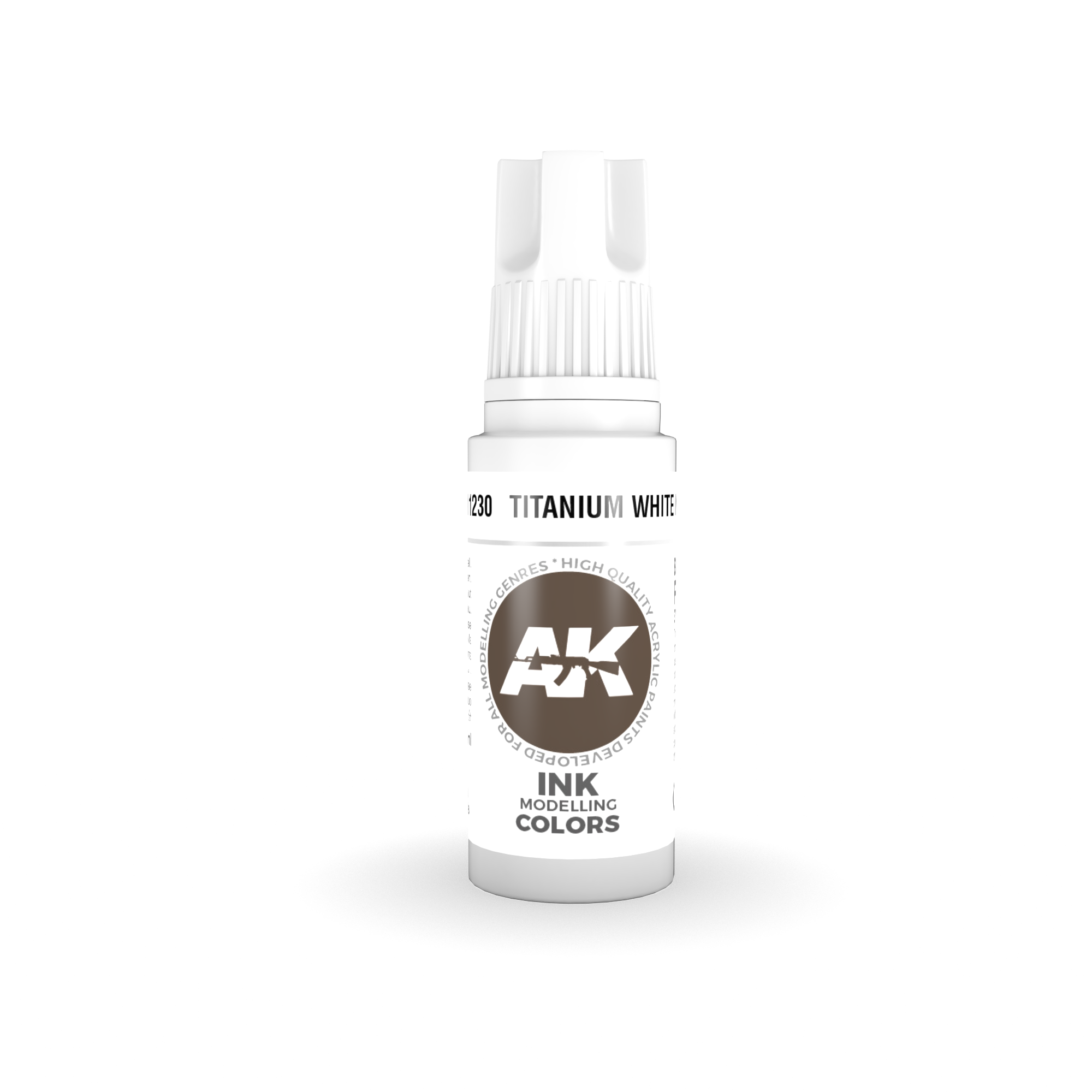 AK Interactive 3G Acrylic Titanium White INK 17ml | 8435568304635