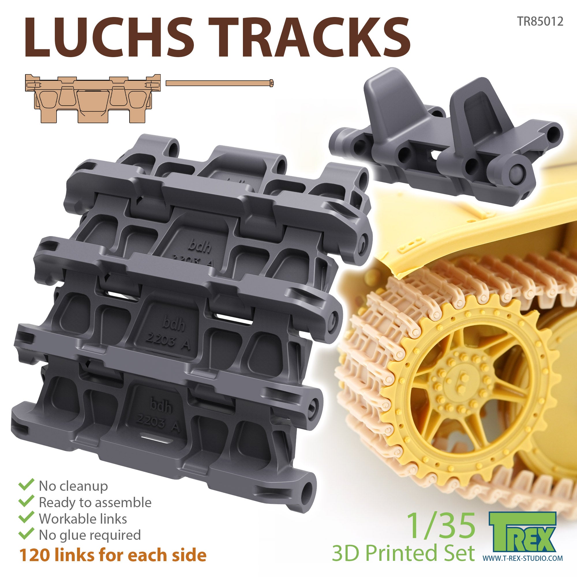 T-Rex Studio 1/35 Luchs Tracks | 6973984751074