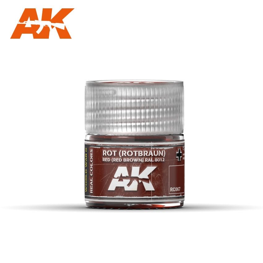 AK Interactive Real Colors Rot (Rotbraun) Red Brown RAL 8012 10ml | 8436564923004