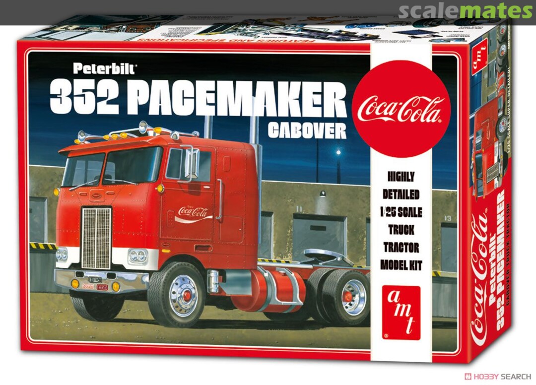 AMT 1/25 Peterbilt 352 Pacemaker Cabover (Coca Cola) | 849398021859