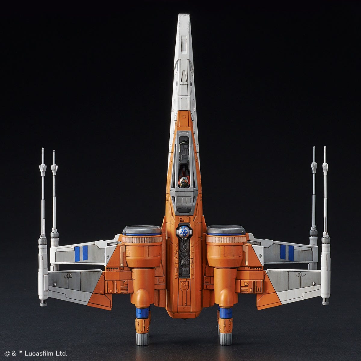 Bandai Poe X-Wing Fighter (Rise of Skywalker Ver.) 'Star Wars', Bandai Spirits 1/72 Vehicle Model | 4573102583123