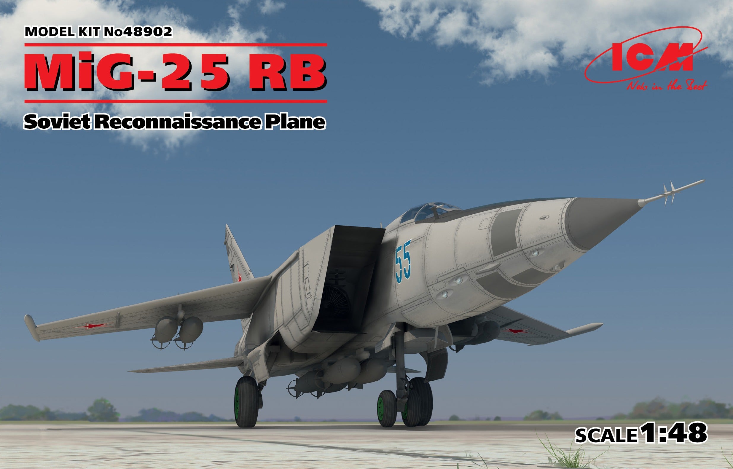 ICM 1/48 MiG-25 RB, Soviet Reconnaissance Plane | 4823044404797