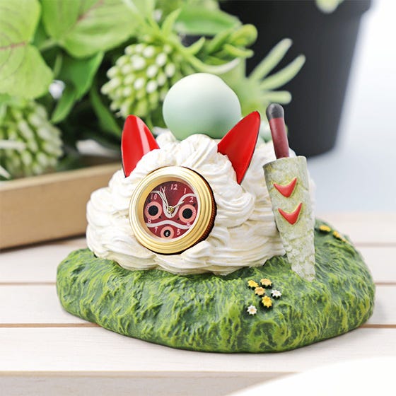 Benelic Upon San's Mask Statue Desk Clock "Princess Mononoke" | 4990593317448