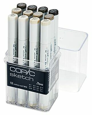 Copic Sketch Marker 12Pc Warm Gray Set | 4511338063132