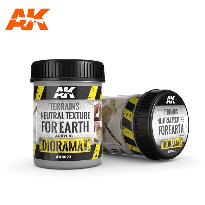 AK Interactive Terrains Neutral Texture - 250ml (Acrylic) | 8436564921055