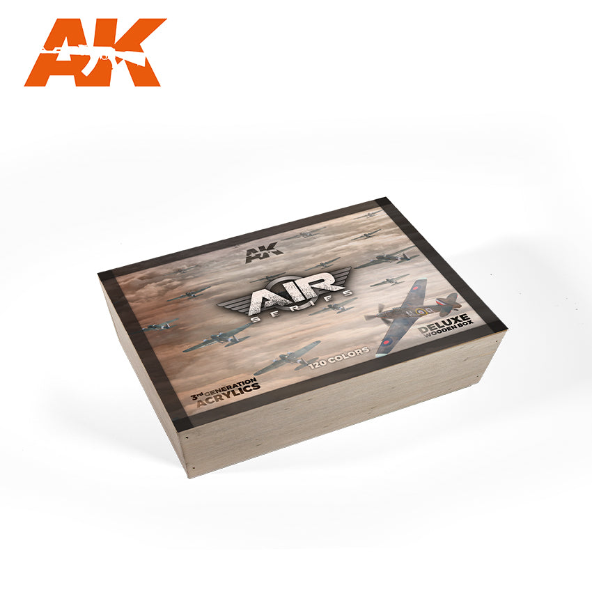 AK Interactive Special Edition Wooden Box 120 Bottle 3G Air Range | 8435568327993