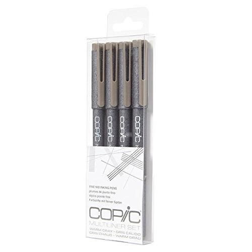 Copic Multiliner 4Pc Fine Nib Ink Pens, Warm Gray Set | 4511338053812