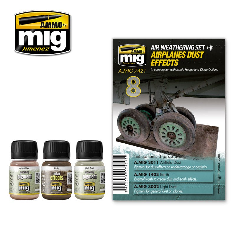 Ammo Mig Airplane Dust Effects Air Weathering Set | 8432074074212