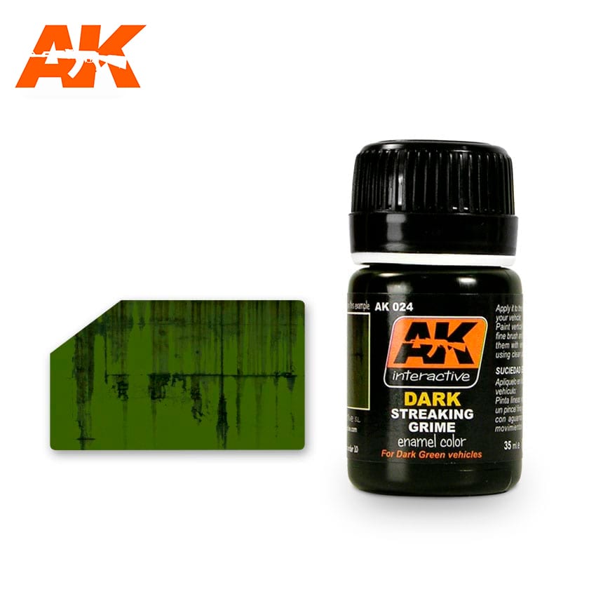 AK Interactive Streaking Grime For Dark Vehicles | 8436535570244