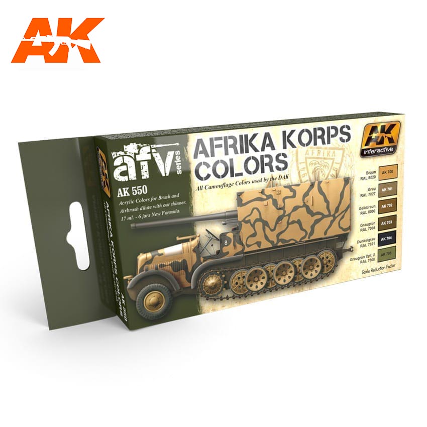 AK Interactive Afrika Korps Colors Set | 8436535575508