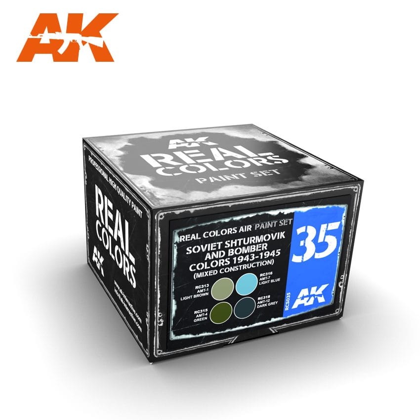 AK Interactive Real Colors Soviet Shturmovik and Bomber Colors 1943-1945 (Mixed Construction) | 8436564930019