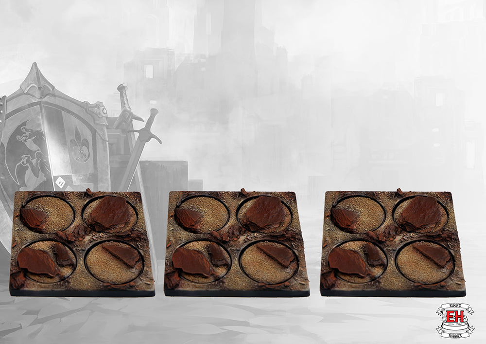 Elrik's Hobbies: Slate Bases - Infantry (PBW8507) | 5213009014229