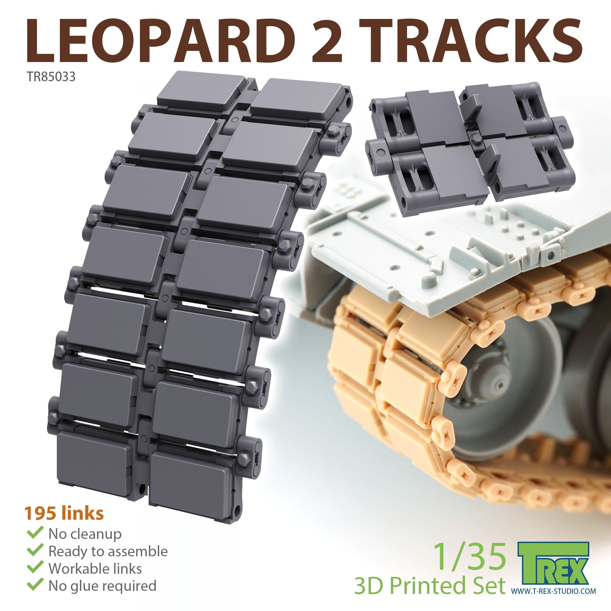 T-Rex Studio 1/35 Leopard 2 Tracks | 6973984751357
