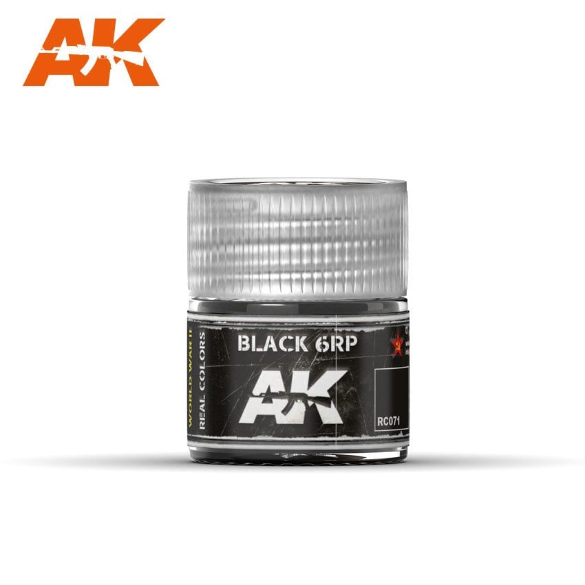 AK Interactive Real Colors Black 6RP 10ml | 8436564923042