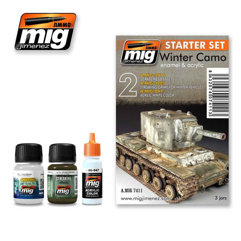 Ammo Mig Winter Camo Starter Weathering Set | 8432074074113