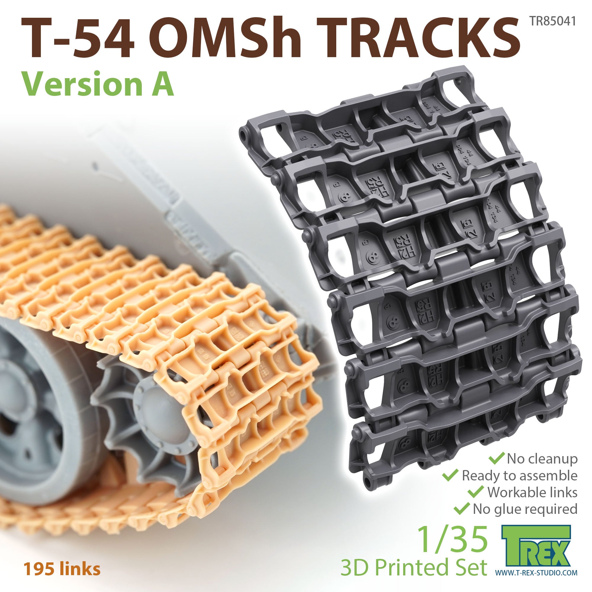 T-Rex Studio 1/35 T-54 OMSh Tracks Version A | 6973984751432