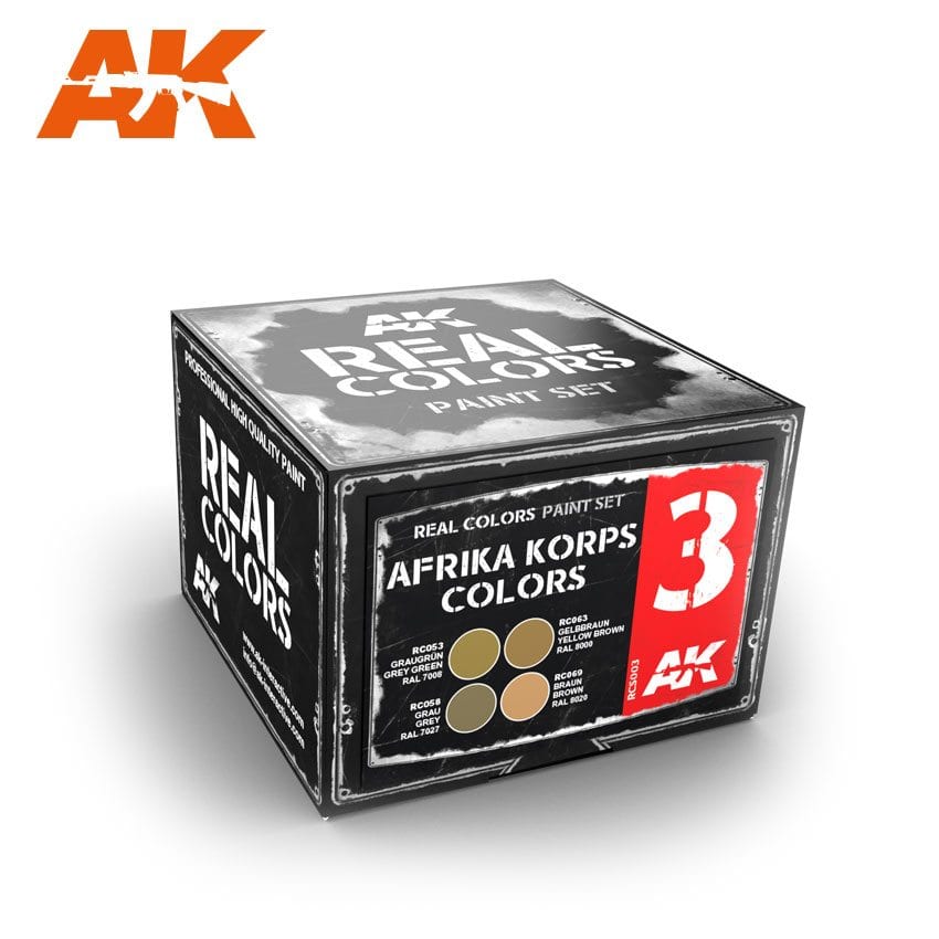 AK Interactive Real Colors Afrika Korps Colors Set | 8436564924223