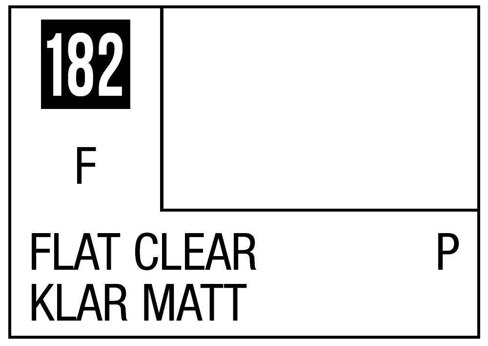 Mr Hobby Mr. Color 182 - Flat Clear (Flat/Primary) - 10ml | 4973028635867