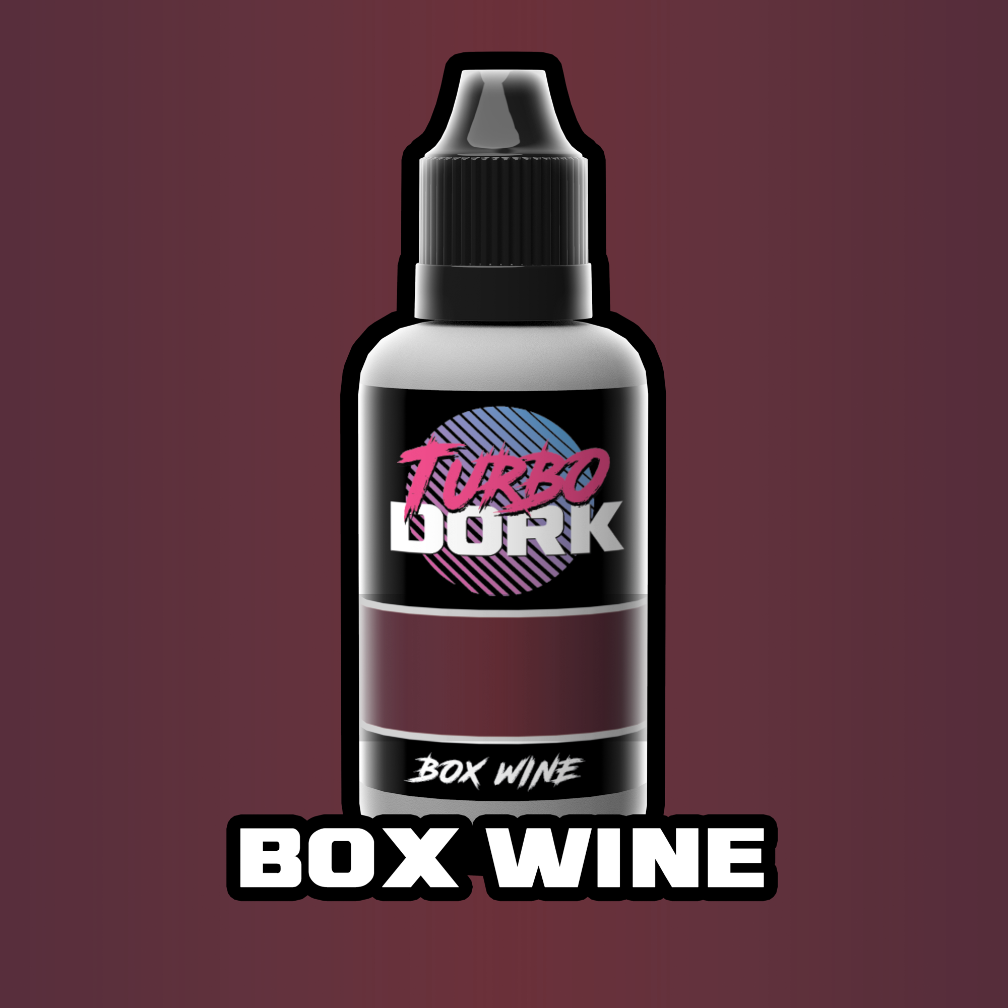 Turbo Dork Box Wine Metallic Acrylic Paint 20ml Bottle | 631145995236