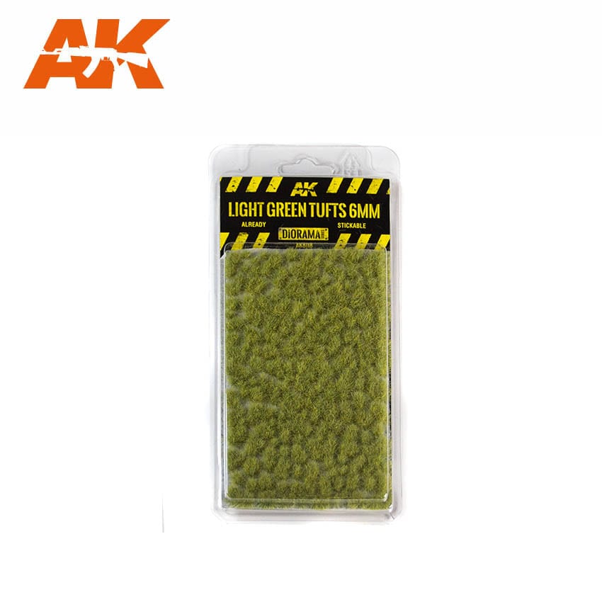 AK Interactive Light Green Tufts 6mm | 8435568301429
