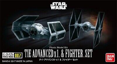 Bandai Star Wars VM 1/144 Tie Advanced x1 and Tie Fighter Set 'Star Wars' | 4549660145028