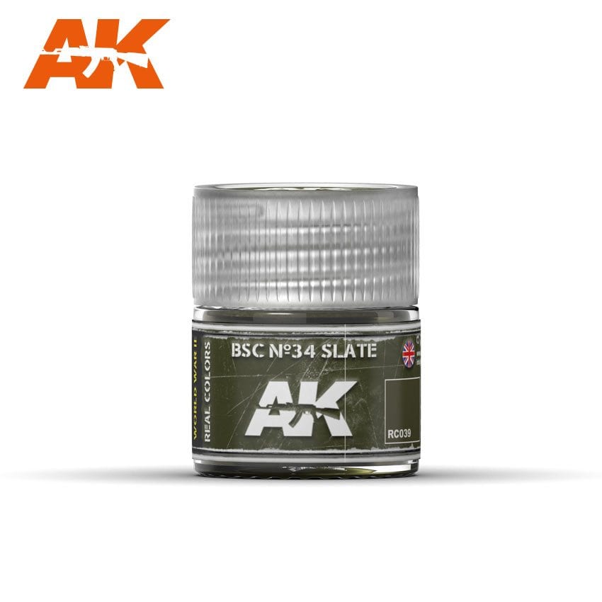 AK Interactive Real Colors BSC No34 Slate 10ml | 8436564922700