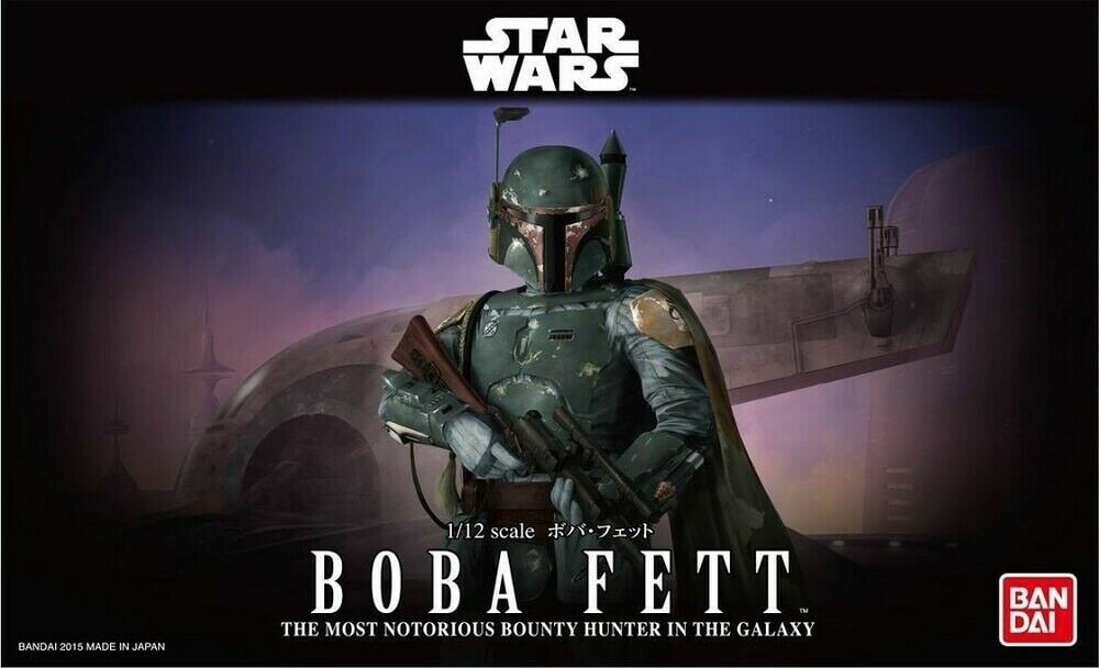 スター・ウォーズ - Boba Fett - Characters & Creatures, Star Wars Plastic Model - 1/12(Bandai) | 4549660013051