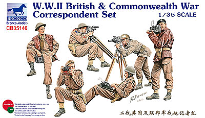Bronco Models 1/35 WWII British & Commonwealth War Correspondent Set | 4544032699529