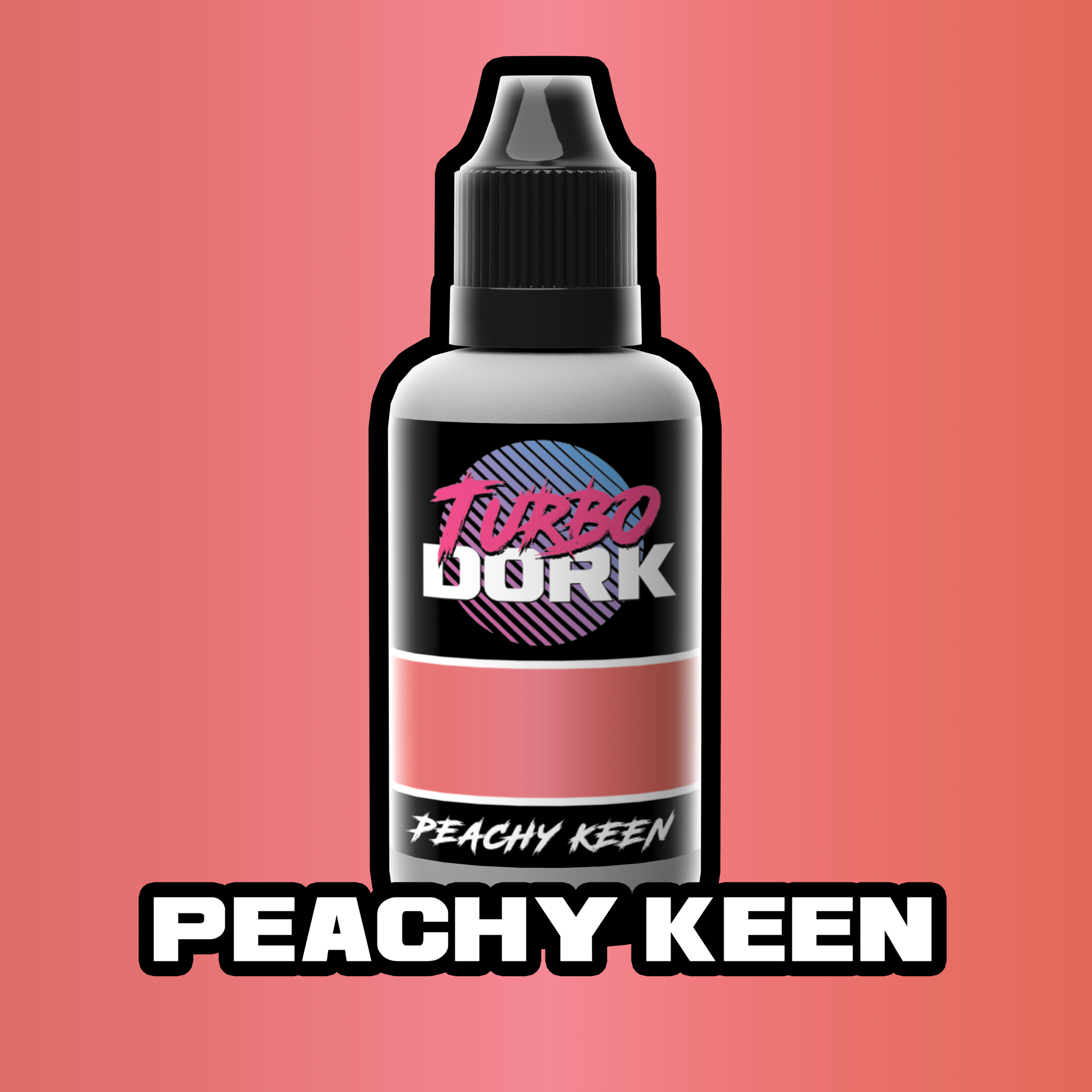 Turbo Dork Peachy Keen Metallic Acrylic Paint 20ml Bottle | 631145995229