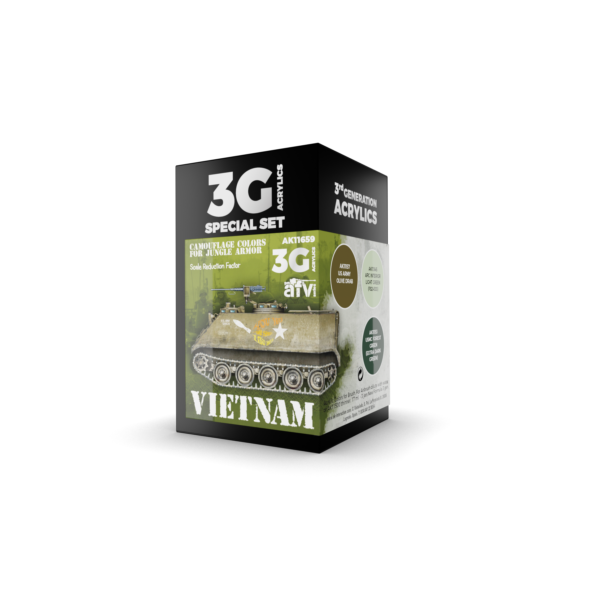 AK Interactive 3G Vietnam Colors | 8435568311237