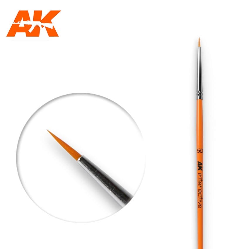 AK Interactive Round Brush 5/0 Synthetic | 8436535576000