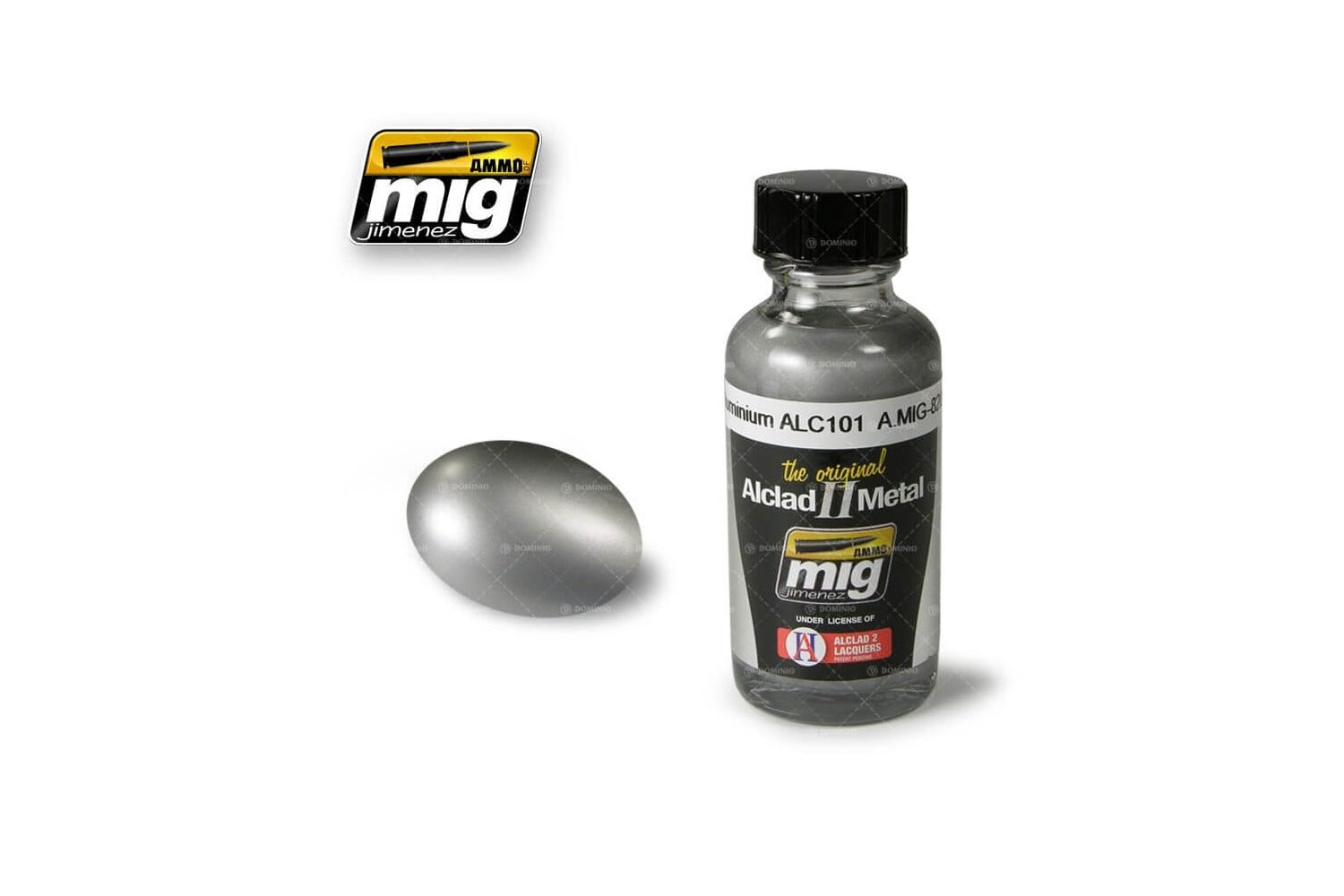 Ammo Mig Aluminium Alclad Metallic Paint ALC101, 30ml | 8432074082019