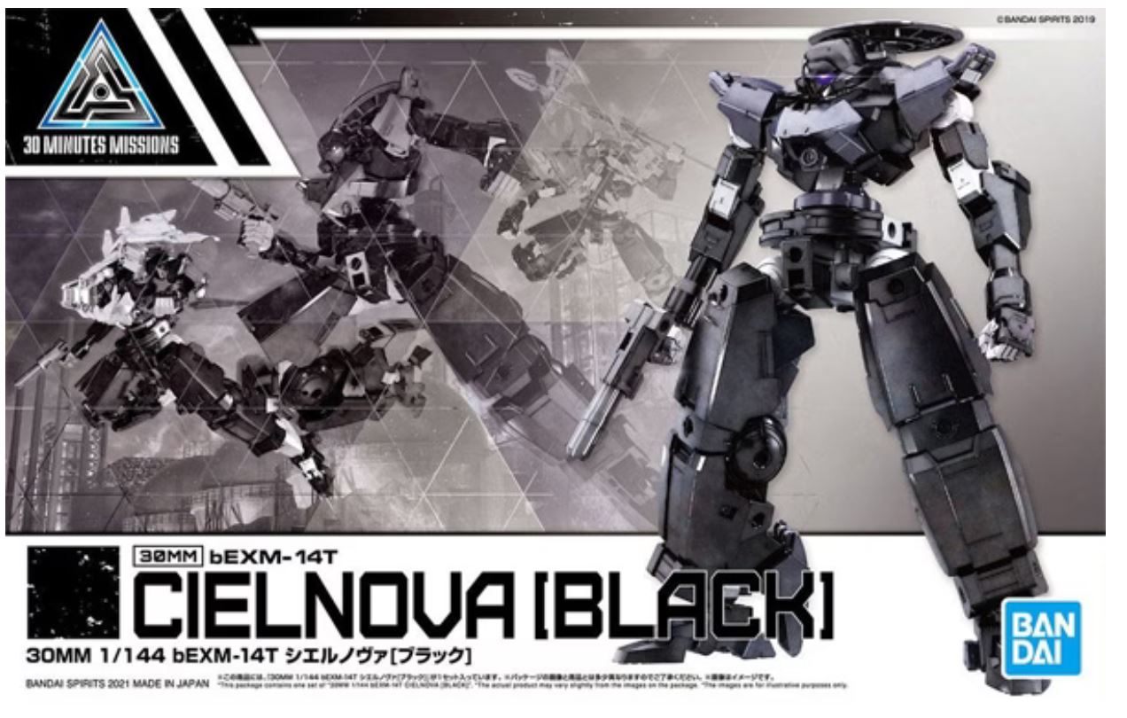 Bandai Spirits 30 Minute Missions #35 1/144 bEXM-14T Cielnova (Black)