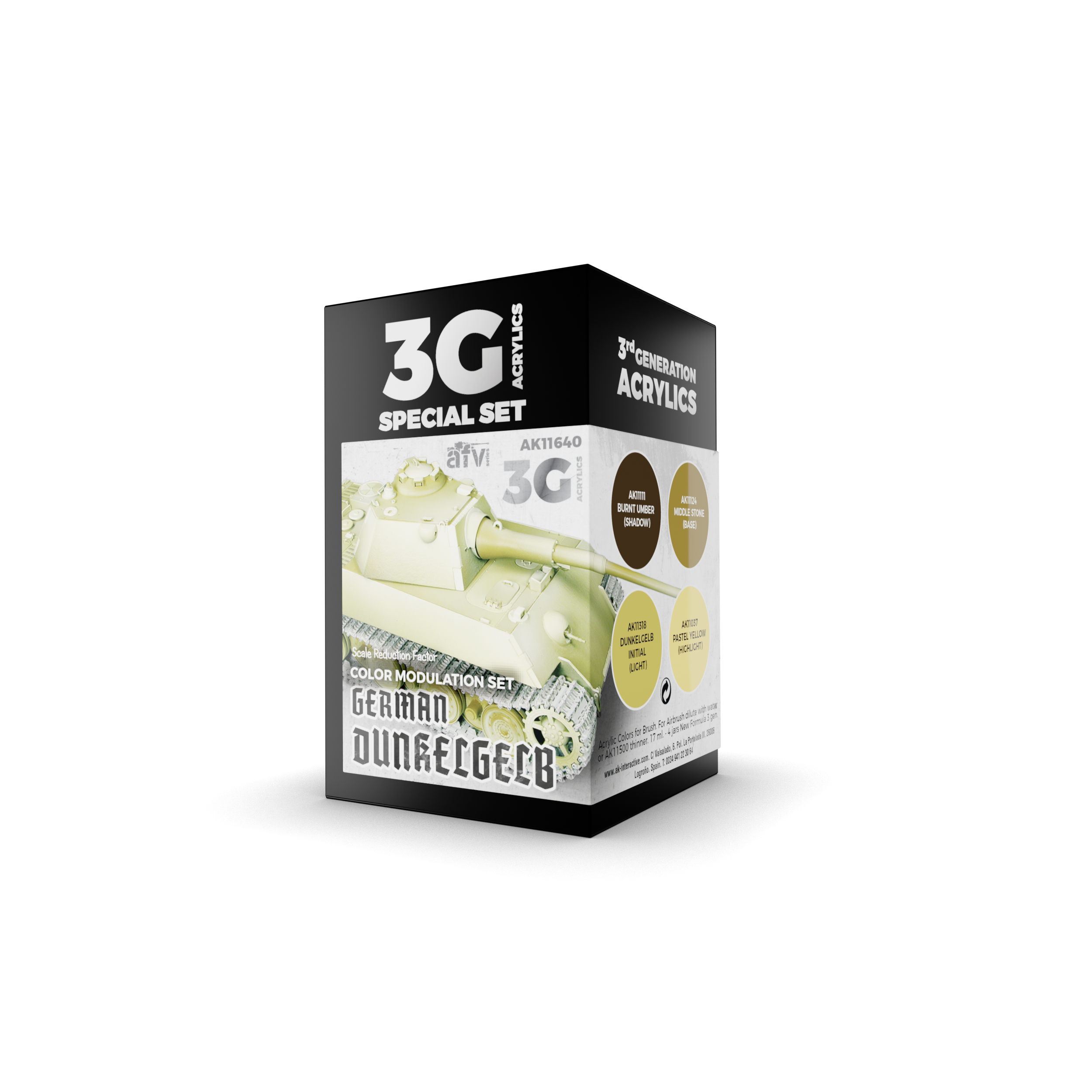 AK Interactive 3G Modulation German Dunkelgelb | 8435568310629