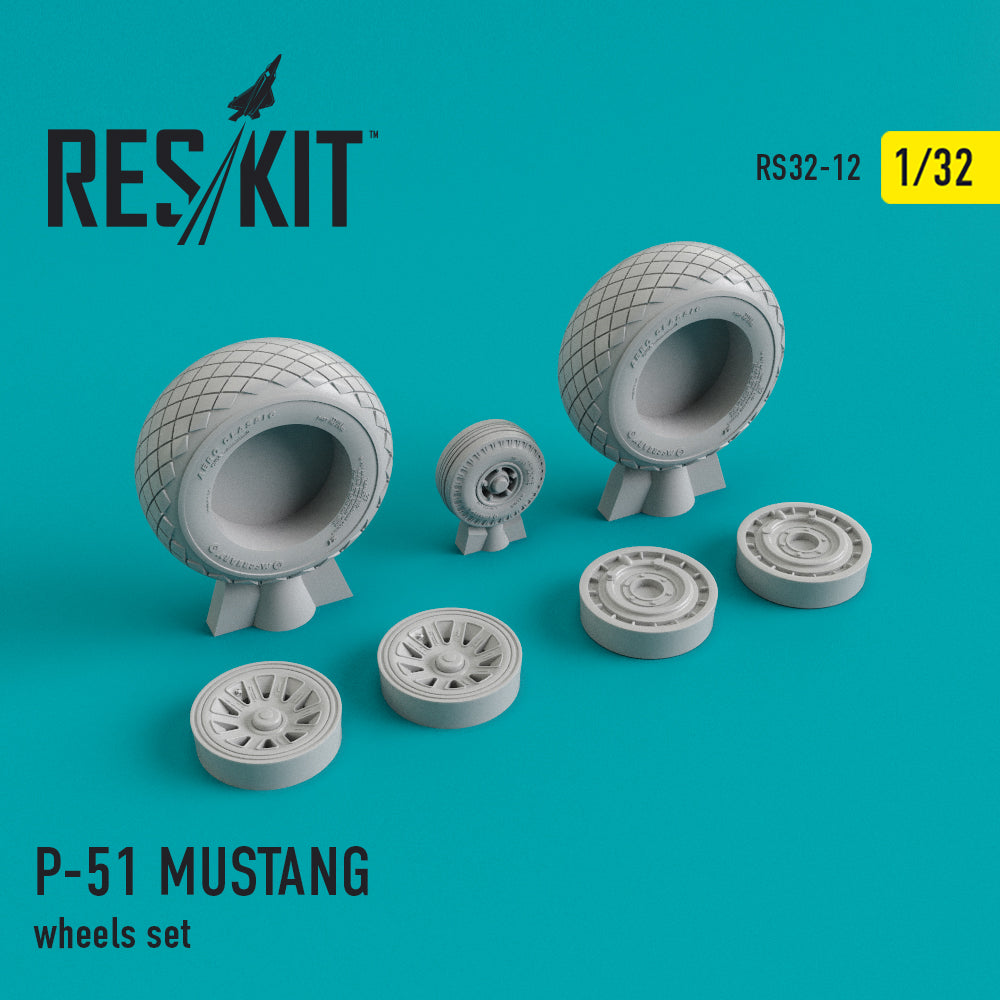 Res/Kit North American P-51 MUSTANG wheels set | 4824593100123