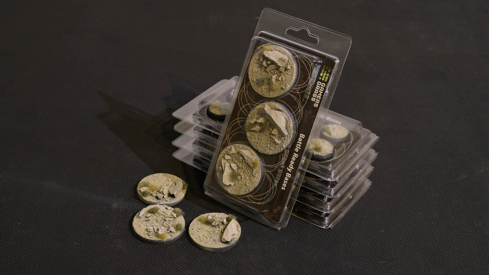 Gamers Grass Battle Ready Bases - Arid Steppe - Round 50mm (x3) | 738956788641
