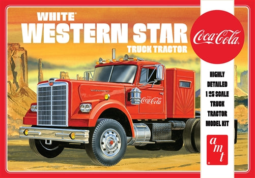AMT 1/25 White Western Star Semi Tractor (Coca Cola) | 849398035689