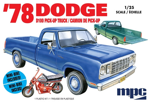 MPC 1/25 1978 Dodge D100 Custom Pickup (2T) | 849398026250