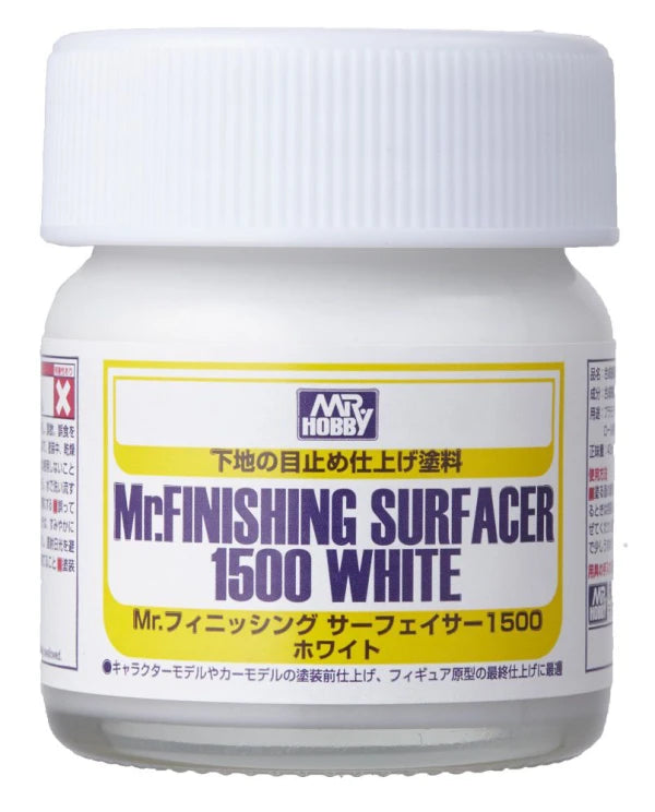 Mr Hobby Mr. Finishing Surfacer 1500 White - 40ml | 4973028631166