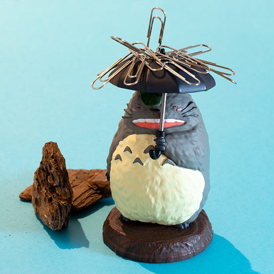 Benelic Totoro Holding Umbrella Paper Clip Holder "My Neighbor Totoro" | 4990593367566
