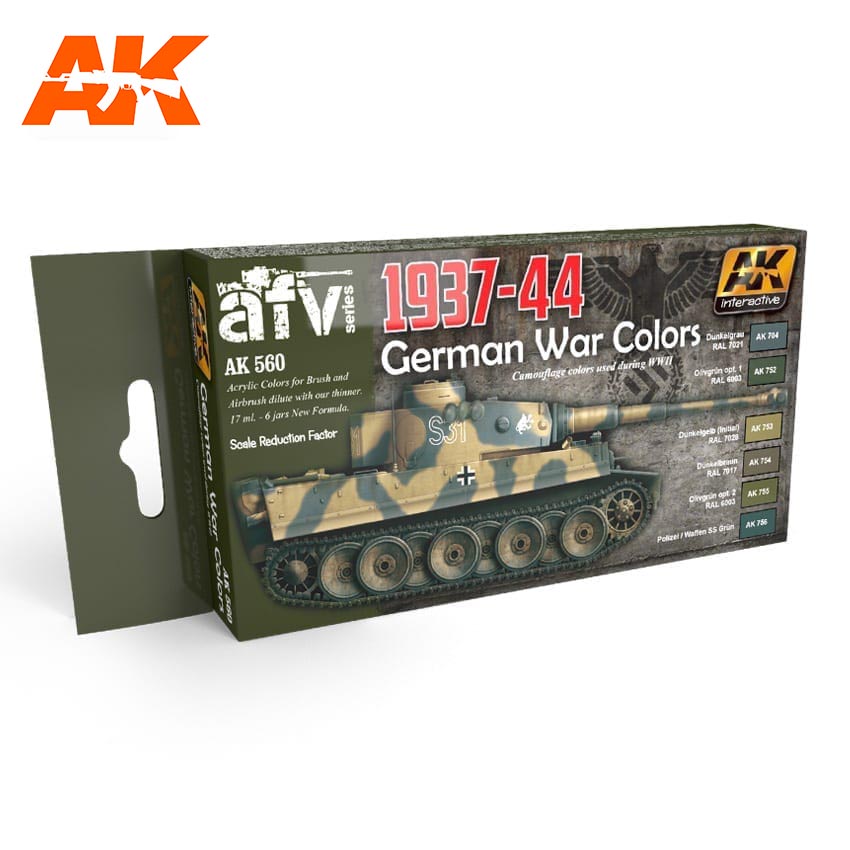 AK Interactive 1937-1944 German Colors Set | 8436535575607