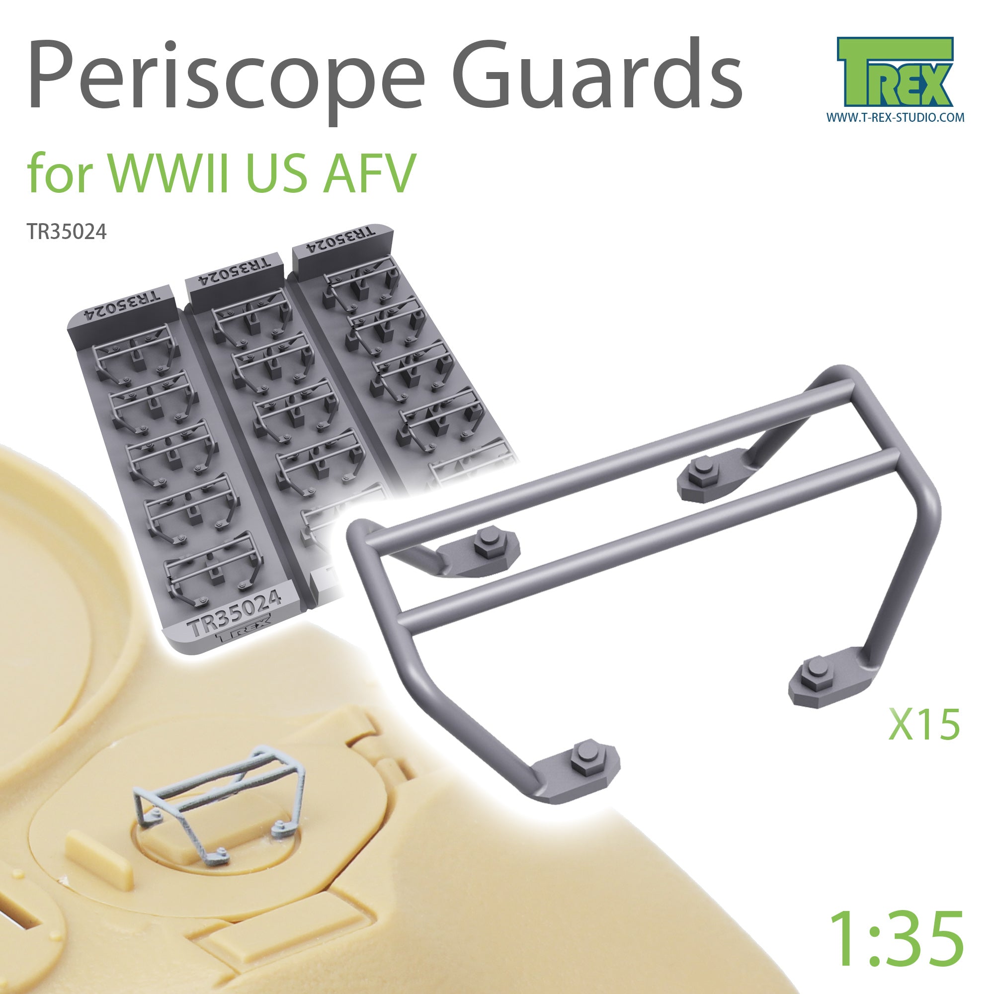 T-Rex Studio 1/35 Periscope Guard for WWII US AFV | 6973984750480