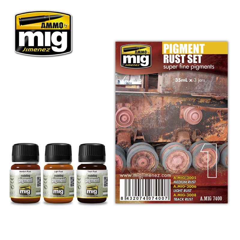 Ammo Mig Rust Pigment Set | 8432074074007