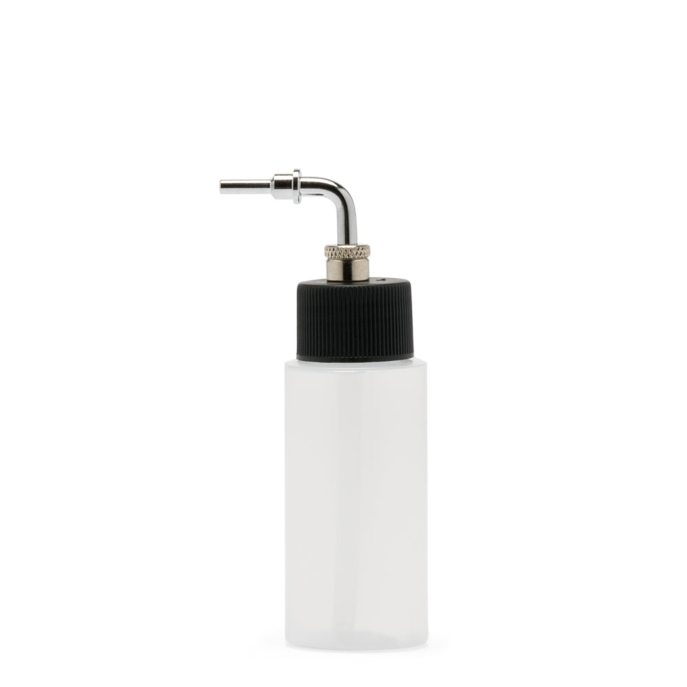 IWATA High Strength Translucent Bottle 1 oz / 30 ml Cylinder With Side Feed Adaptor Cap | 734748147146