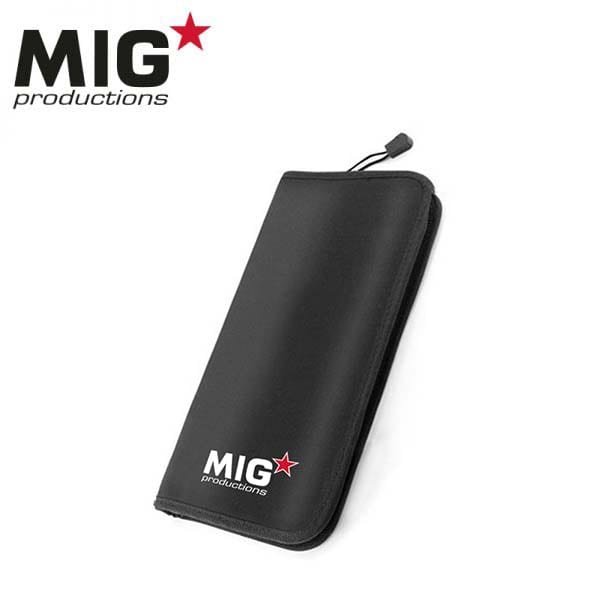 MIG Deluxe Brushes Kit Marta Kolinsky (special transport zipper case) | 8435568300644