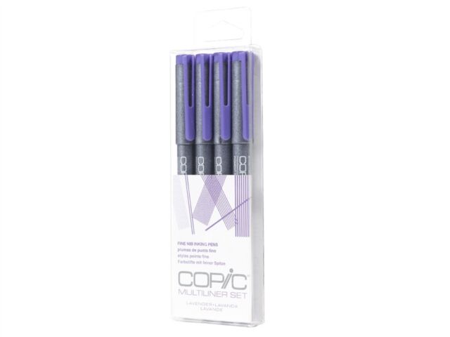 Copic Multiliner 4Pc Fine Nib Ink Pens, Lavender Set | 4511338054253