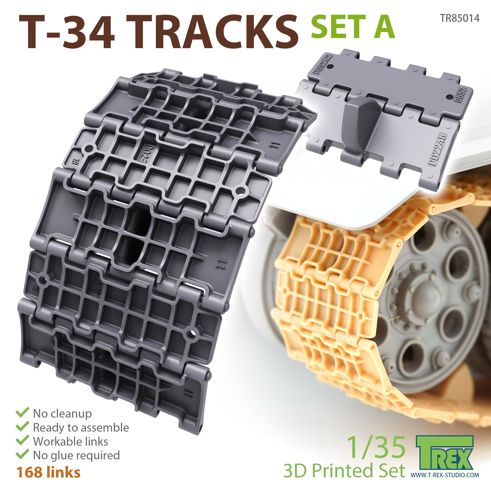 T-Rex Studio 1/35 T-34 Tracks Set A | 6973984751081